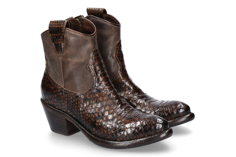 La Bottega di Lisa ankle boots PITONE T.MORO