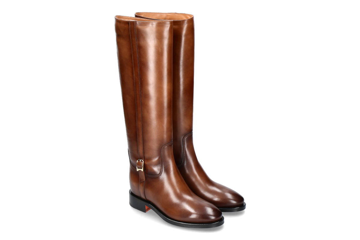 Santoni women's- boots MANDY lined- brown