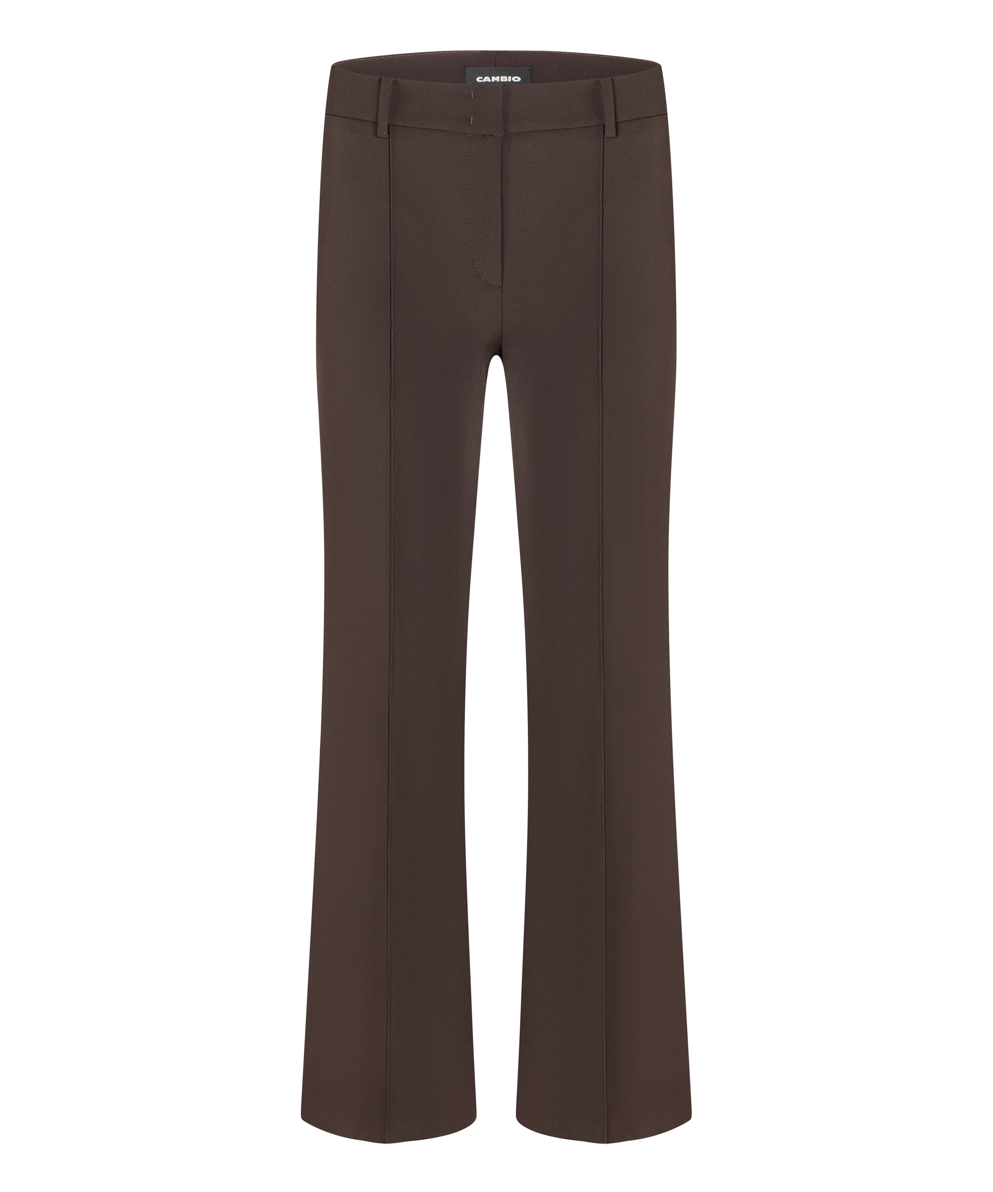 Cambio Stoffhose FARAH LONG- wash down capuccino/dunkelbaun