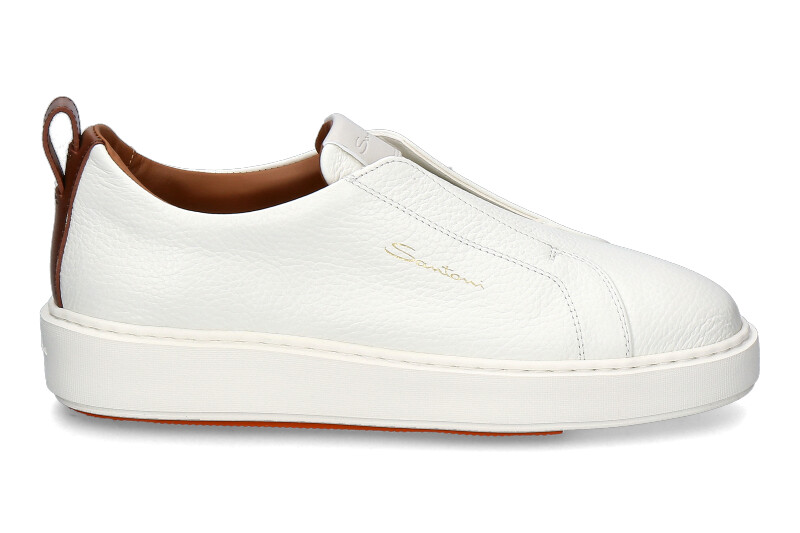 Santoni women's slip-on CLEANIC SOFT- bianco