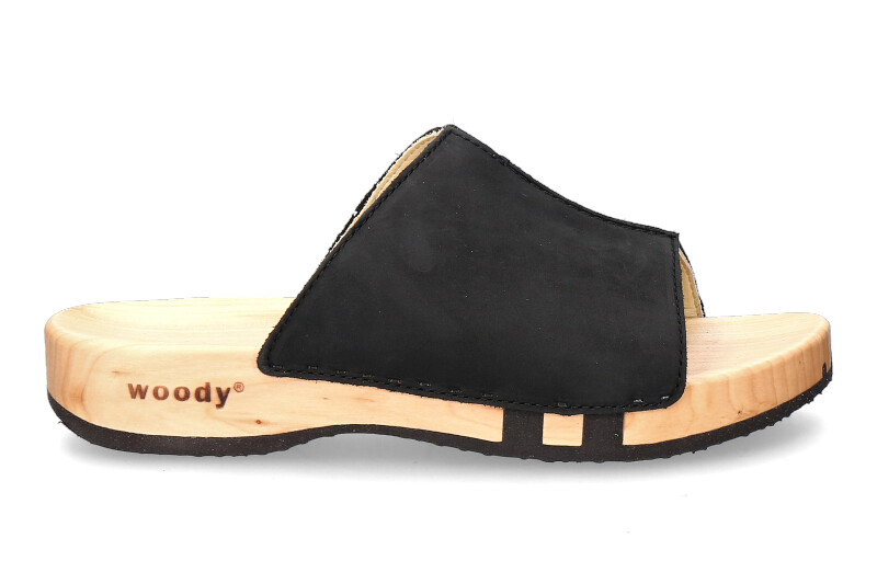 Woody wooden mules ANJA NAPPA NERO