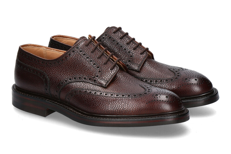 Crockett & Jones Derby PEMBROKE SCOTCH GRAIN- dunkelbraun