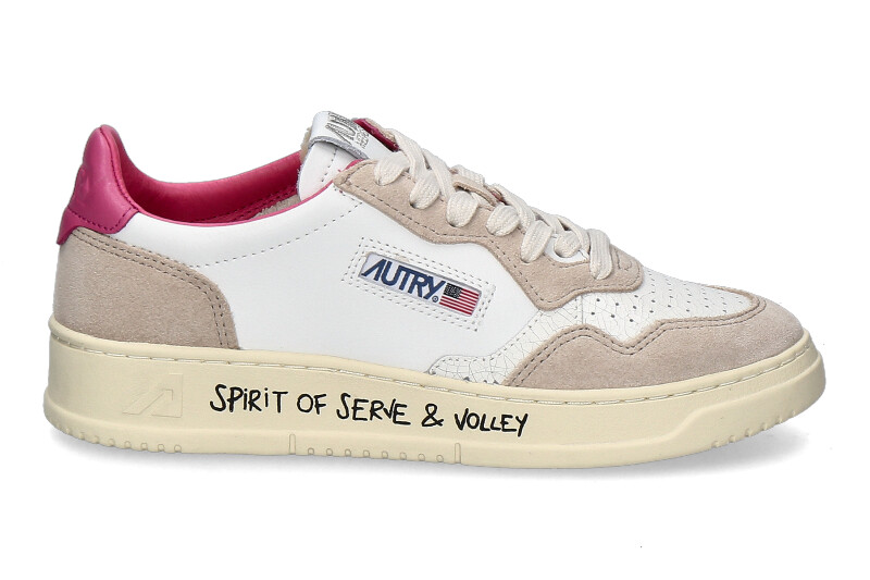 Autry women's sneaker MEDALIST VOLLEY VY04- white/sand/pink