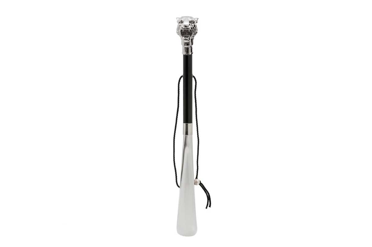 Pasotti shoe horn TIGER- silver/ black