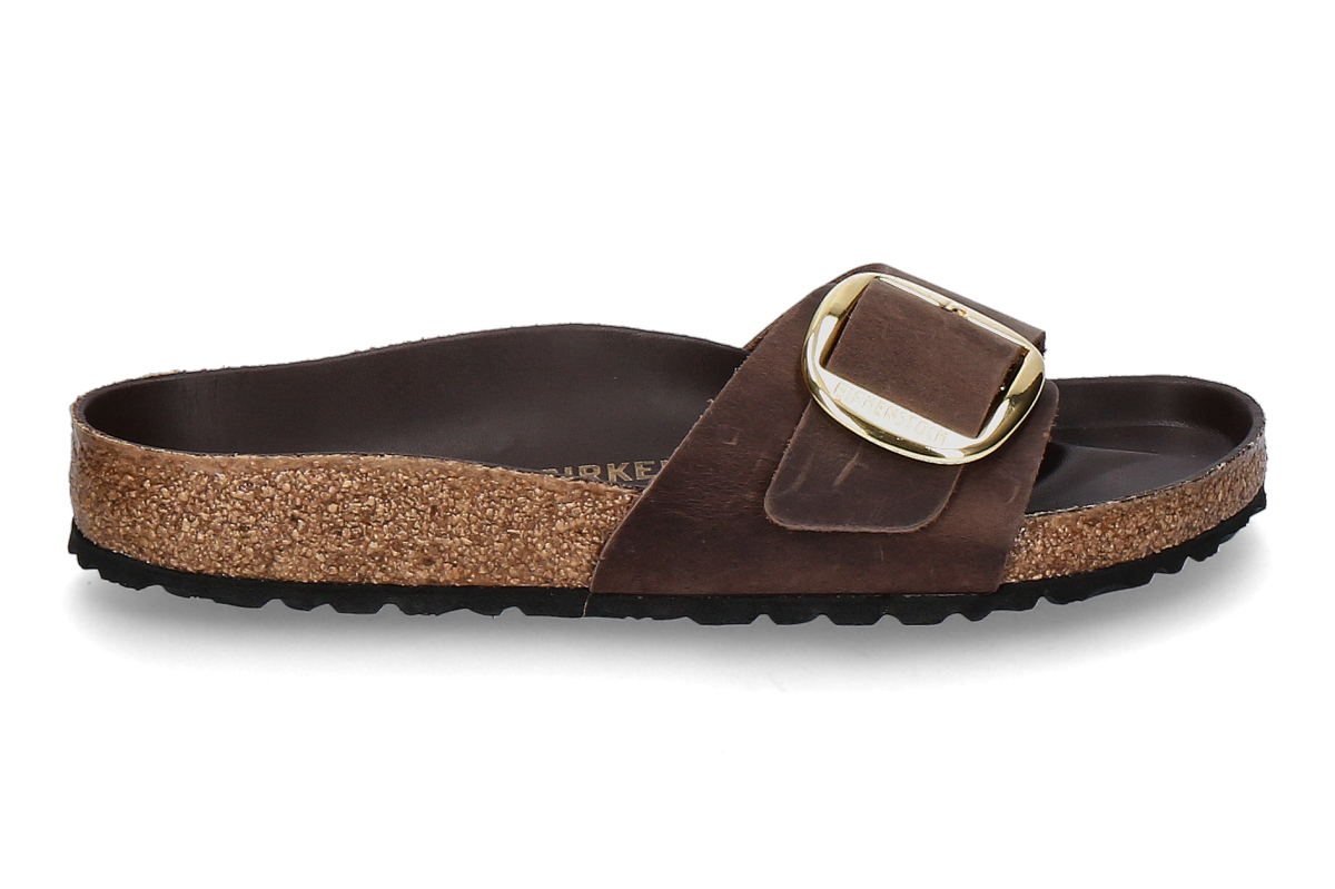Birkenstock women's- mules MADRID NARROW BIG BUCKLE- habana/ dark brown