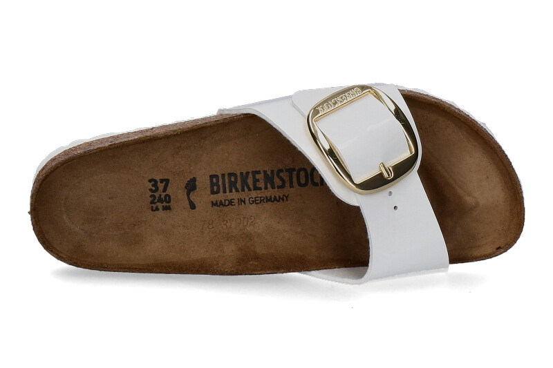 Birkenstock mules MADRID BIG BUCKLE WHITE SCHMAL