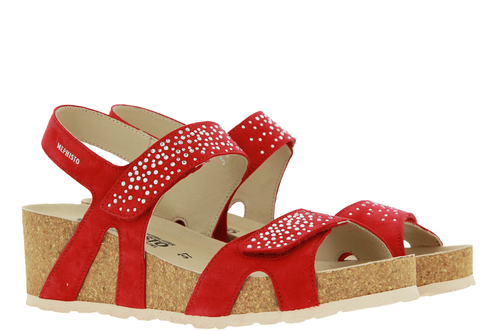 Mephisto wedge sandals VIC SPARK SCARLET