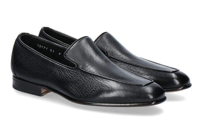 Santoni slipper MCAG LEATHER BLACK