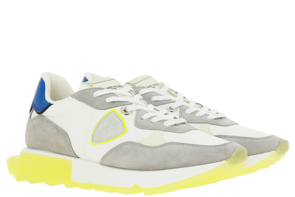 Philippe Model Sneaker LA RUE LOW MAN MONDIAL POP BLANC JAUNE