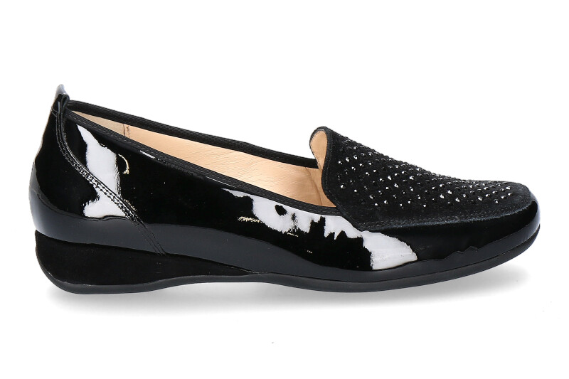 Hassia slipper PETRA ANILLACK LEATHER BLACK