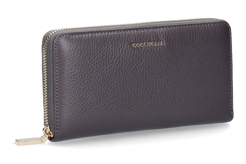 Coccinelle wallet METTALIC SOFT - graphit