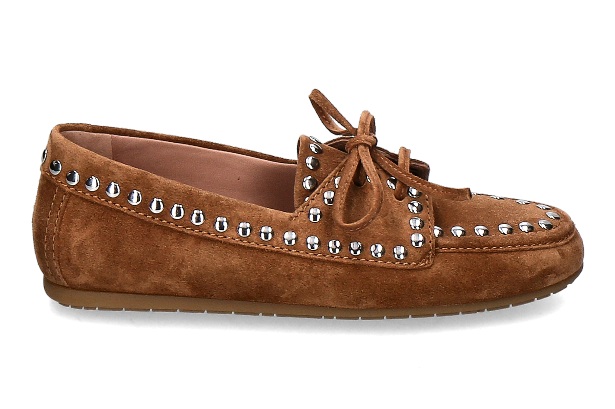 Kennel & Schmenger Mokassin DROP SUEDE- caramel silver/ braun silber