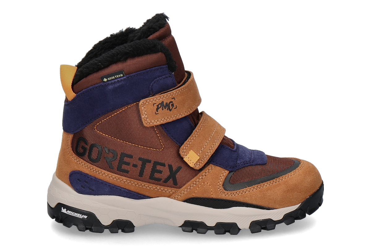 Primigi Jungen Tex- Boots TECNICO SUEDE- mittelbraun/ braun/ blau