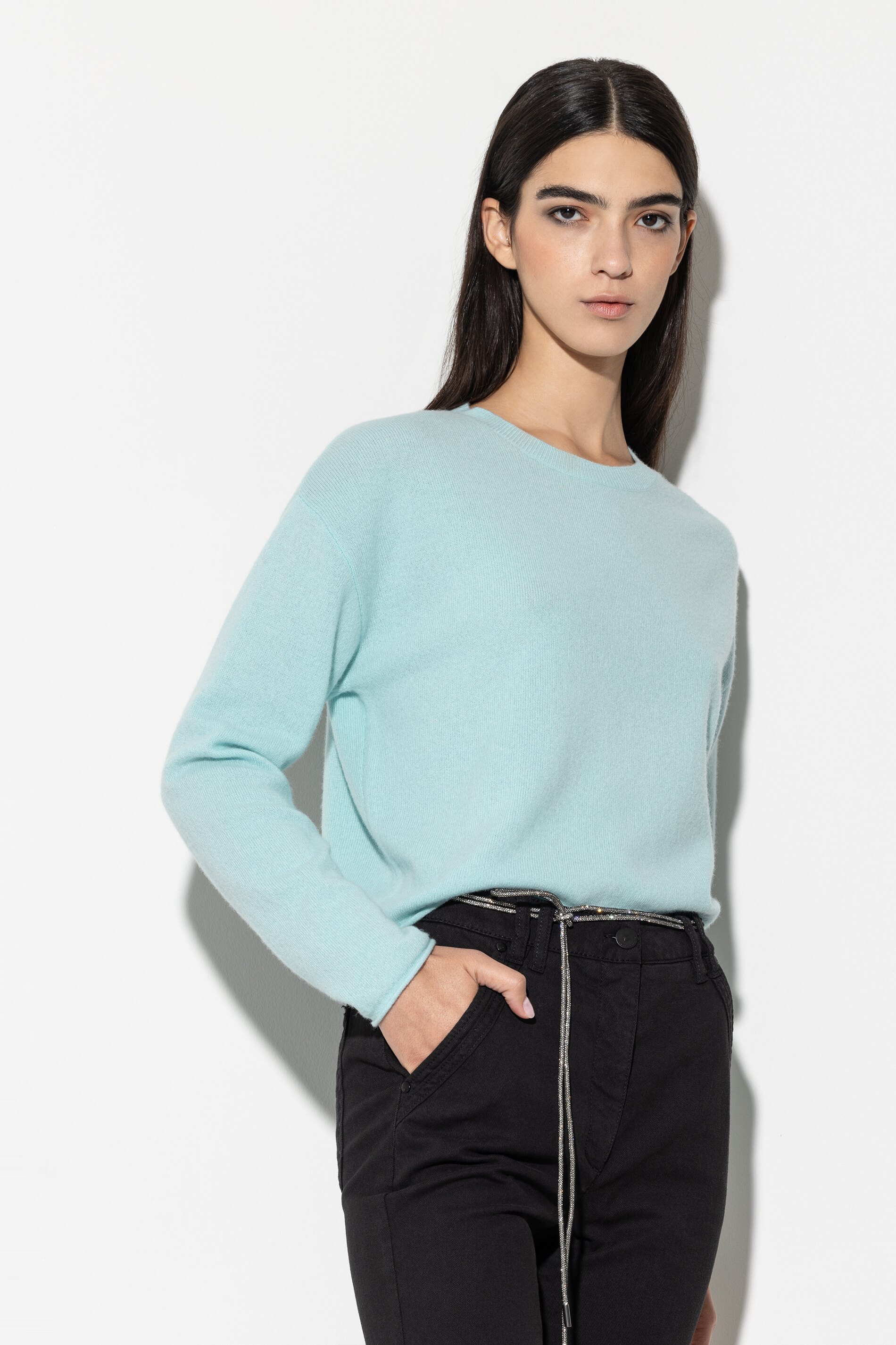 Luisa Cerano Pullover CASHMERE -  mineral aqua/hellblau