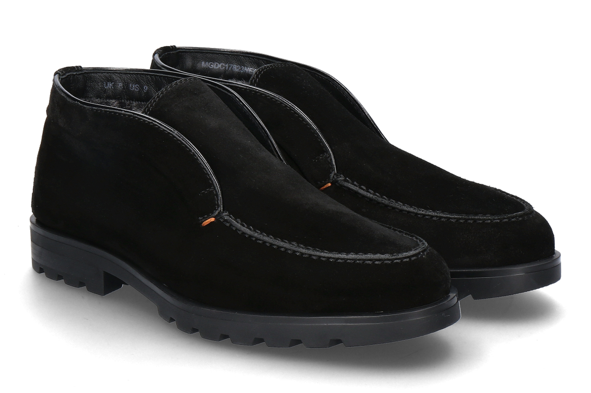 Santoni men's desert boots MORO CAMOSCIO- dunkelbraun