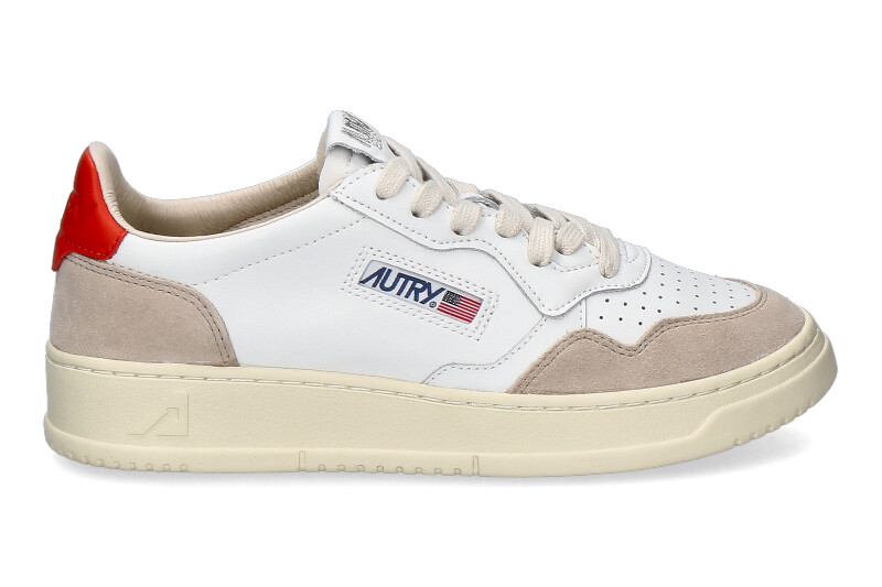 Autry Sneaker Medalist SUEDE WHITE ORANGE LS45