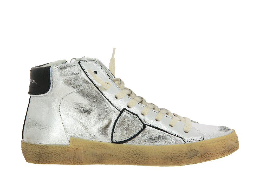 Philippe Model sneaker HIGH WOMAN VINTAGE POP ARGENT - Size: 39