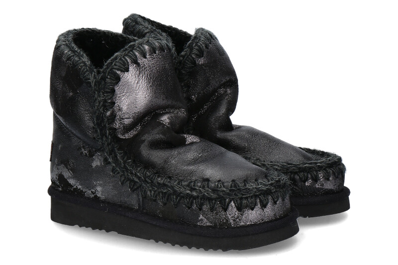 mou boots ESKIMO 18 METAL PRINT ON BLACK