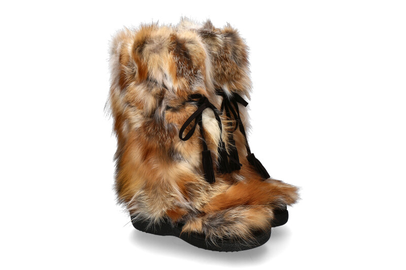 Diavolezza Fur Boot FOXY ROSSO - Fox Fur