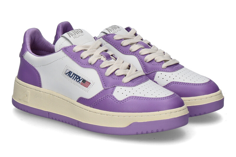 Autry women's sneaker MEDALIST LEATHER WB43- white/lilac