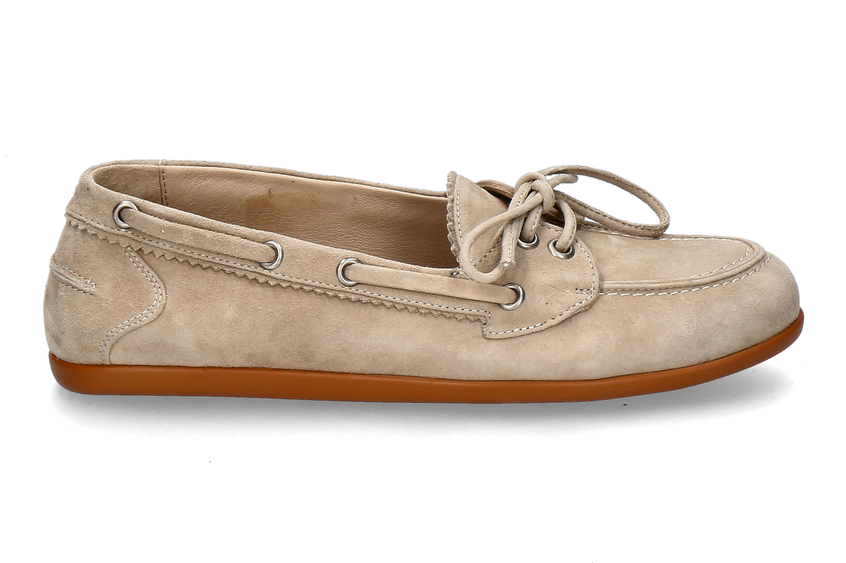 Pomme d'Or boat shoe MARINA CAMOSCIO- soft mocha/ toffee