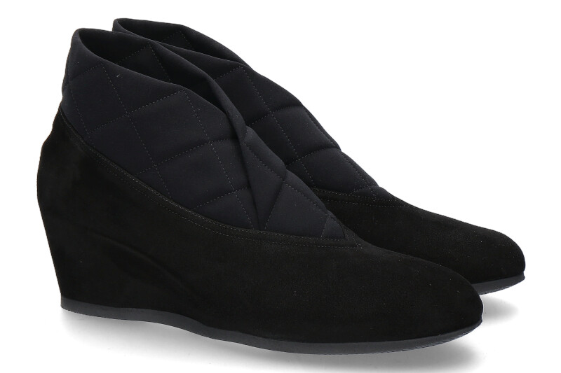 Thierry Rabotin wedge ankle boots TRILLO CAMOSCIO NERO