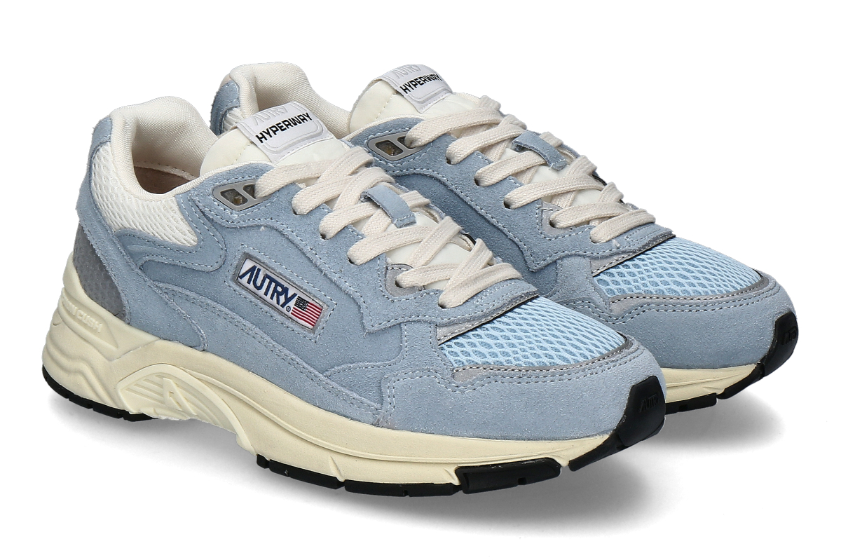 Autry Damen- Sneaker HYPERWAY LOW SUEDE MESH UM16- portofino/ silber