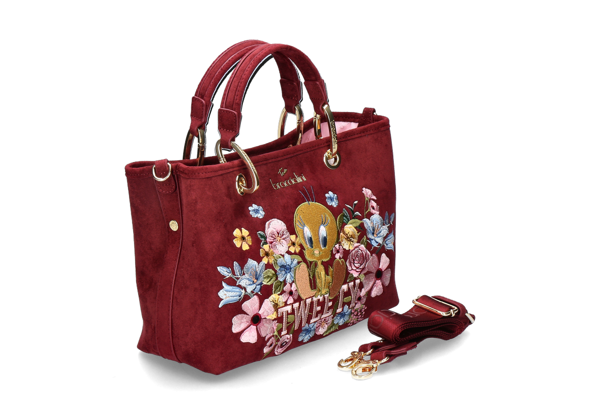 Braccialini  handbag BETH TWEETY BLOOM  - burgundy