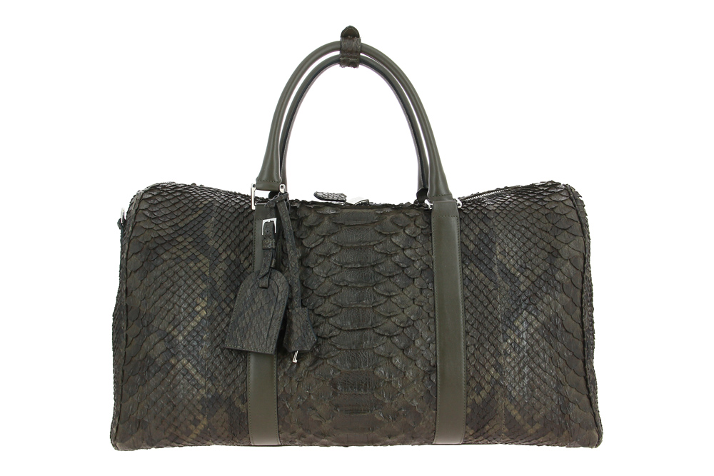 Silvano Biagini travelling bag REPTILE GREEN