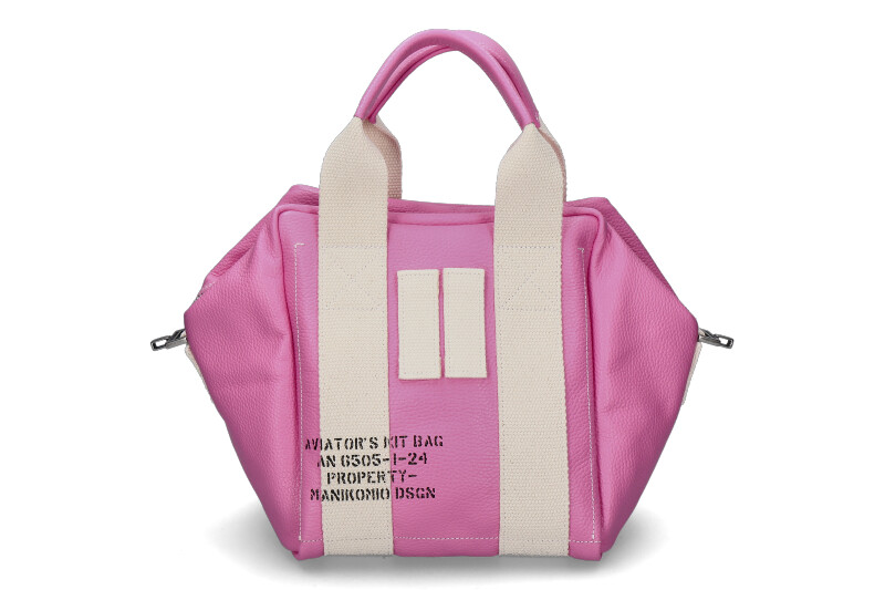 Manikomio Design bag ICON 24 LEATHER- pink