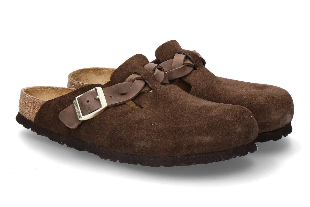 Birkenstock women's- clogs BOSTON BRAIDED- carafe/ brown