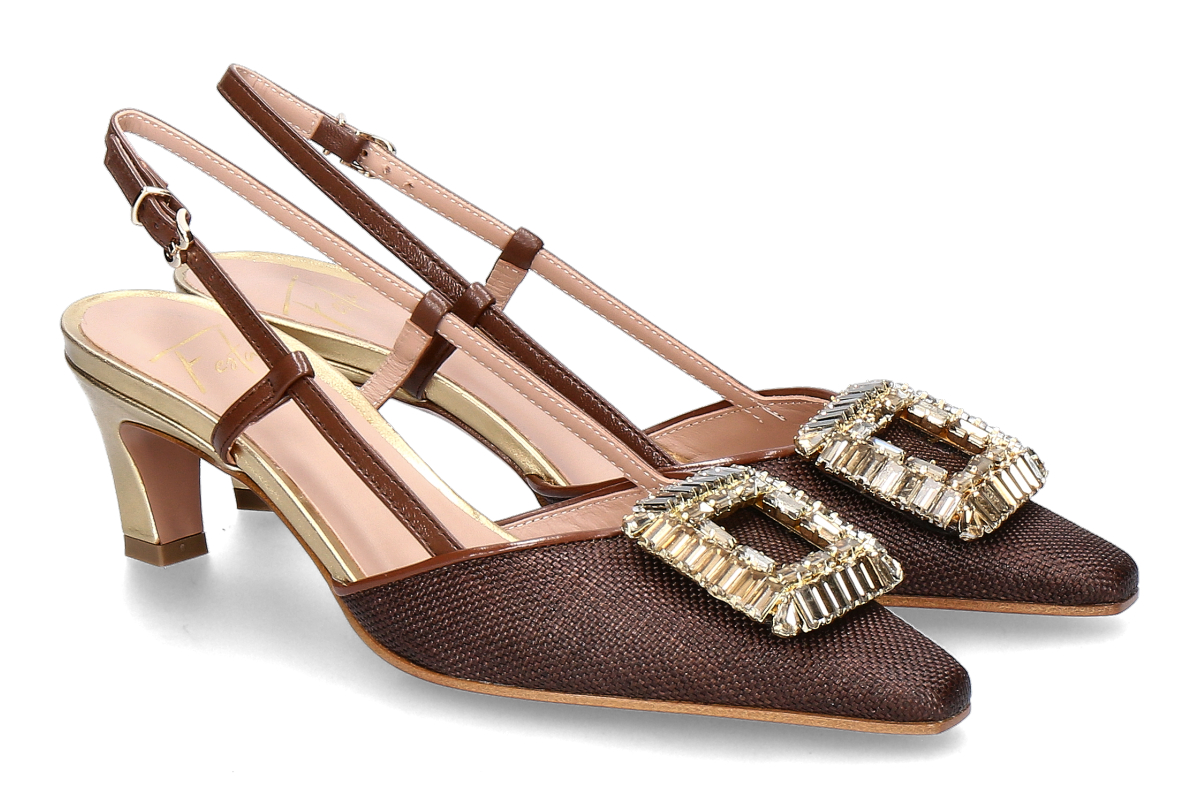 Roberto Festa Slingback Pumps JULIEN FARRO- dark brown/ marrone