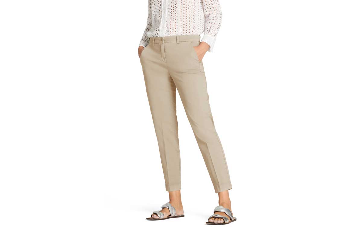 Cambio straight-fit chino KARINA- peanut cream/ beige
