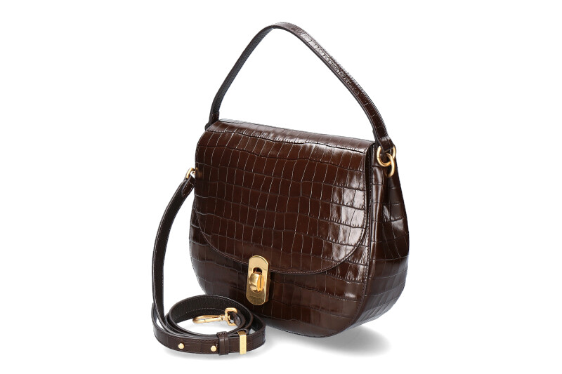 Coccinelle bag ZANIAH CROCO BORSA PELLE VITELLO T.MORO Coccinelle bag ZANIAH CROCO BORSA PELLE VITELLO T.MORO