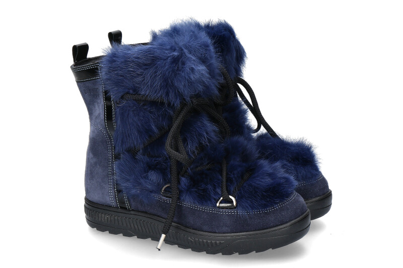 Oscar Sport fur boots ANET-SHORT BLU JEANS