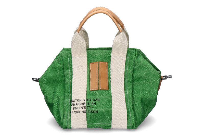 Manikomio Design bag LADY24 COTTON- olanda garden green Manikomio Design bag LADY24 COTTON- olanda garden green