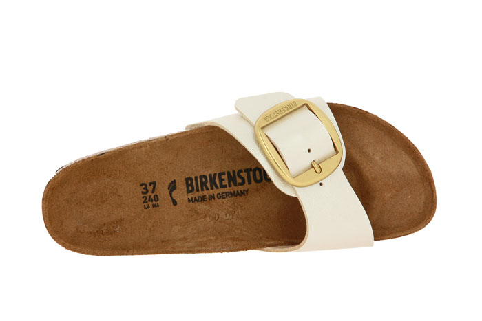 Madrid big buckle sales graceful pearl white