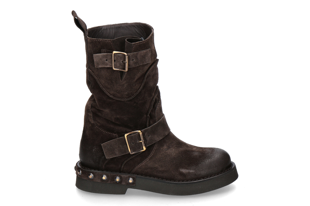 mimmù ankle boots CAMOSCIO- dark brown/ castagna