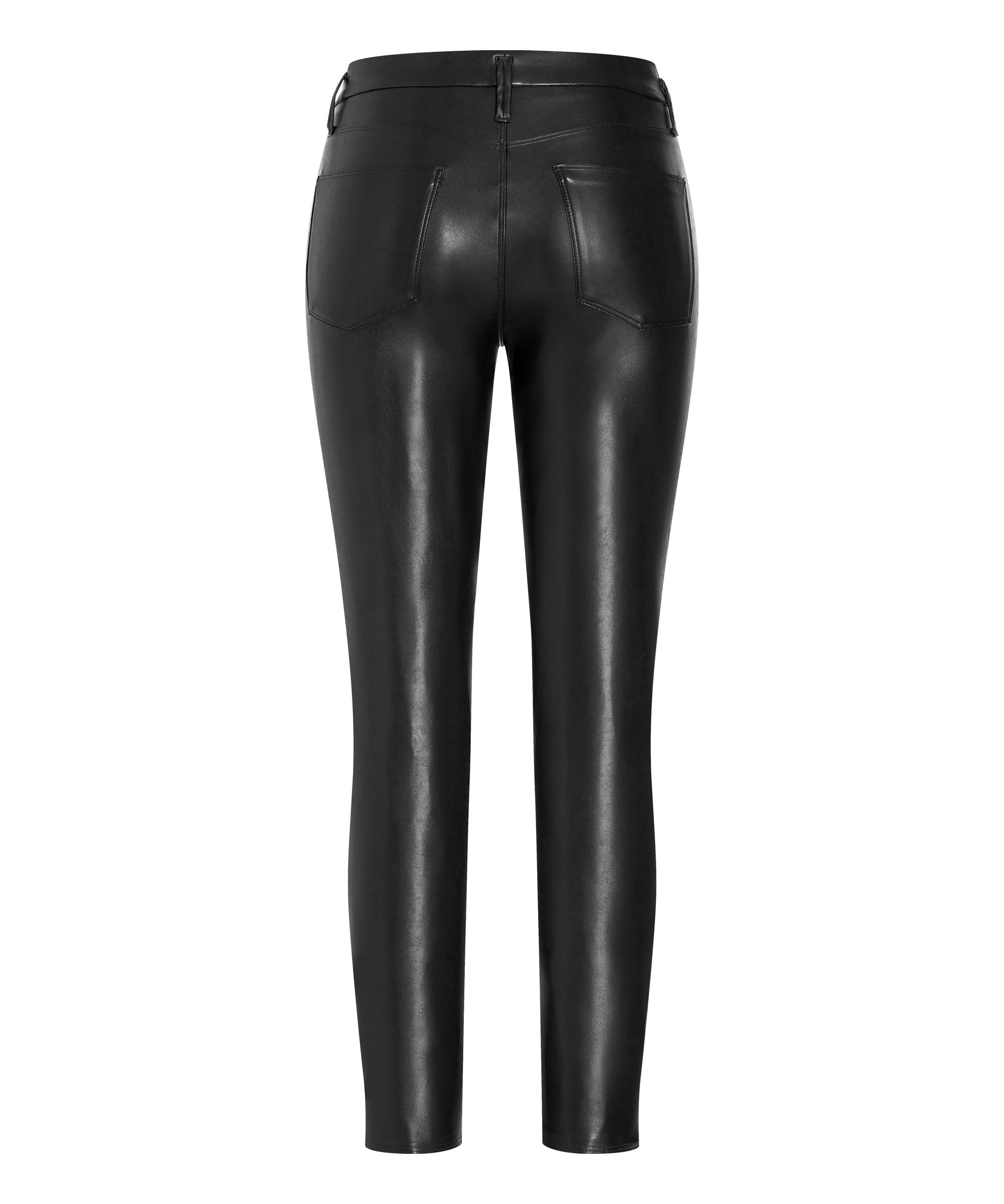 Cambio faux leather pants Ray - 5 pocket BLACK