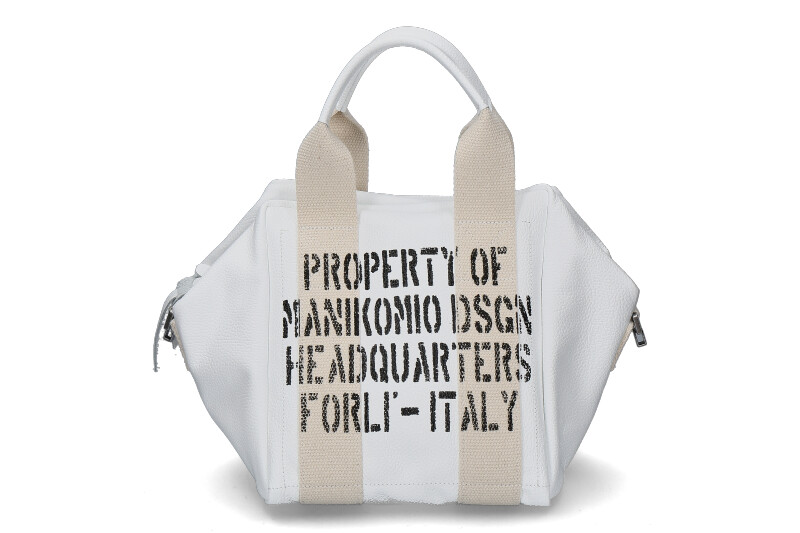 Manikomio Design bag ICON 24 LEATHER- weiss