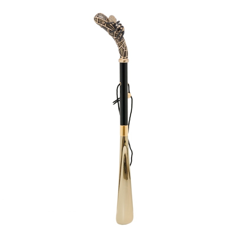 Pasotti shoe horn SPIDER GOLD SWAROVSKI