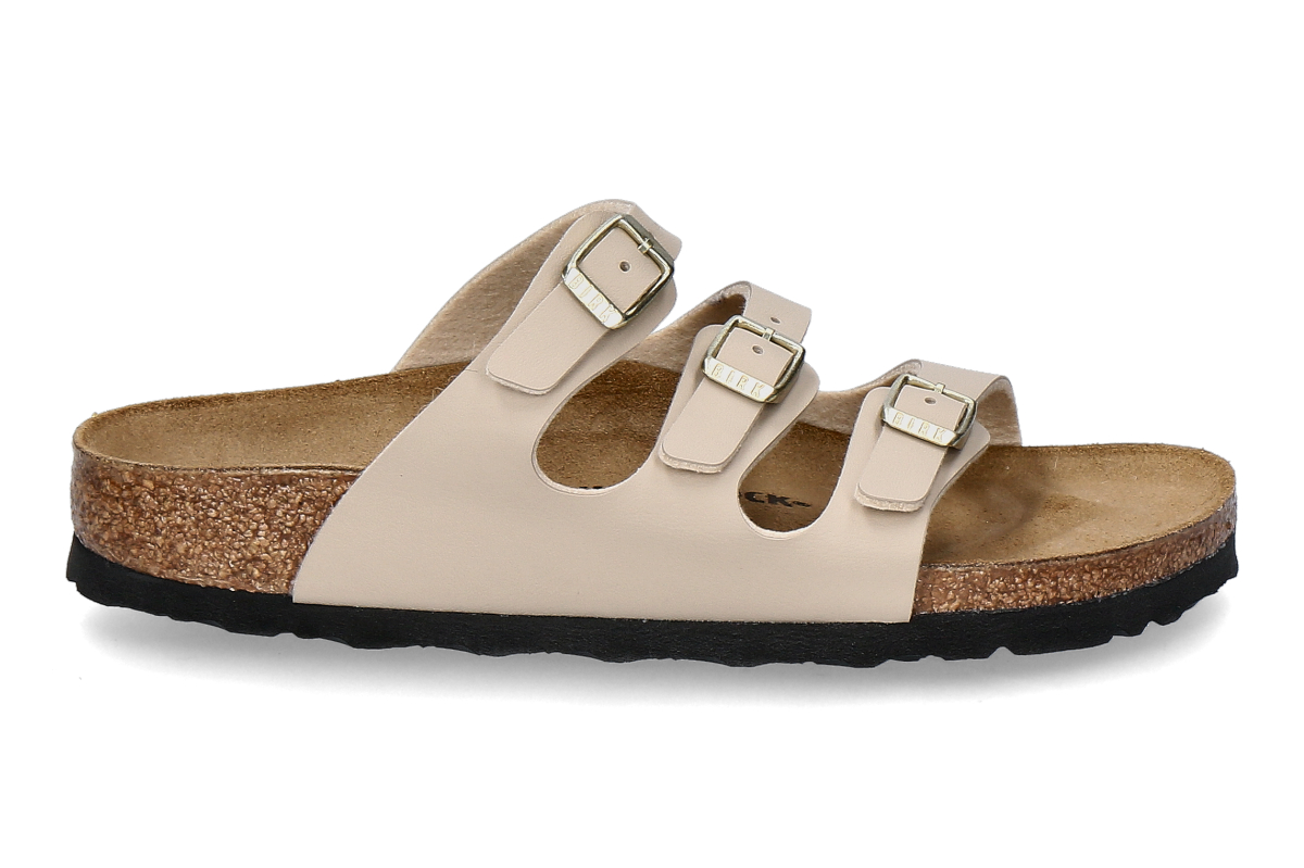 Birkenstock Pantolette FLORIDA SCHMAL BS - sandcastle/ beige