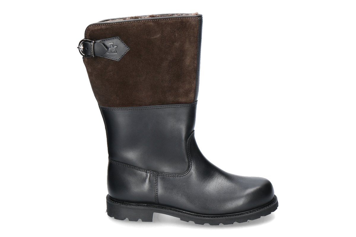 Ludwig Reiter Stiefel gefüttert MARONIBRATER XL-SCHAFT- schwarz/ braun