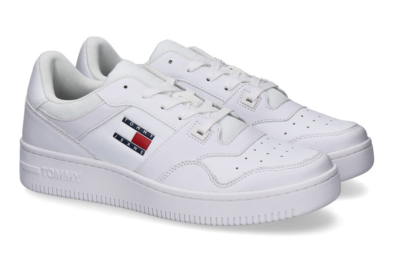 Tommy Hilfiger men's sneakers BASKET RETRO WHITE- weiss