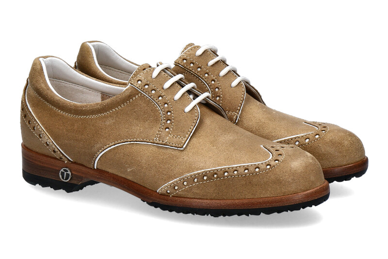 TEE GOLF SHOES WOMEN- golf shoe SALLY CROSTA CAMEL
