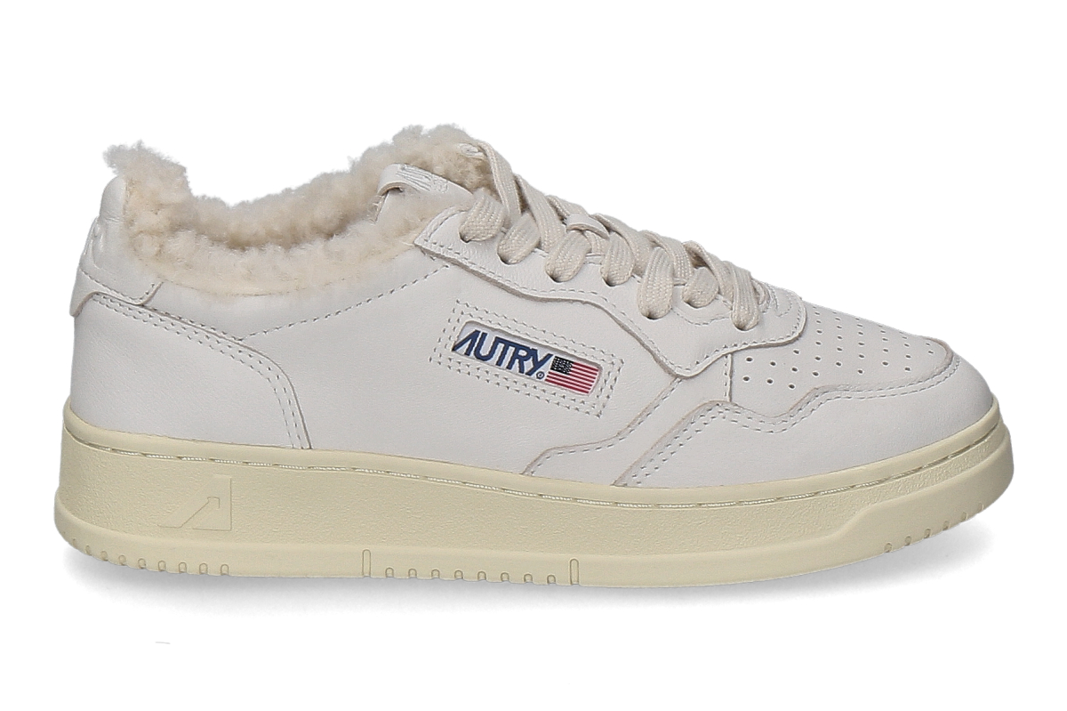 Autry women's lined sneaker MEDALIST GOAT SHEARLING SR01 - white