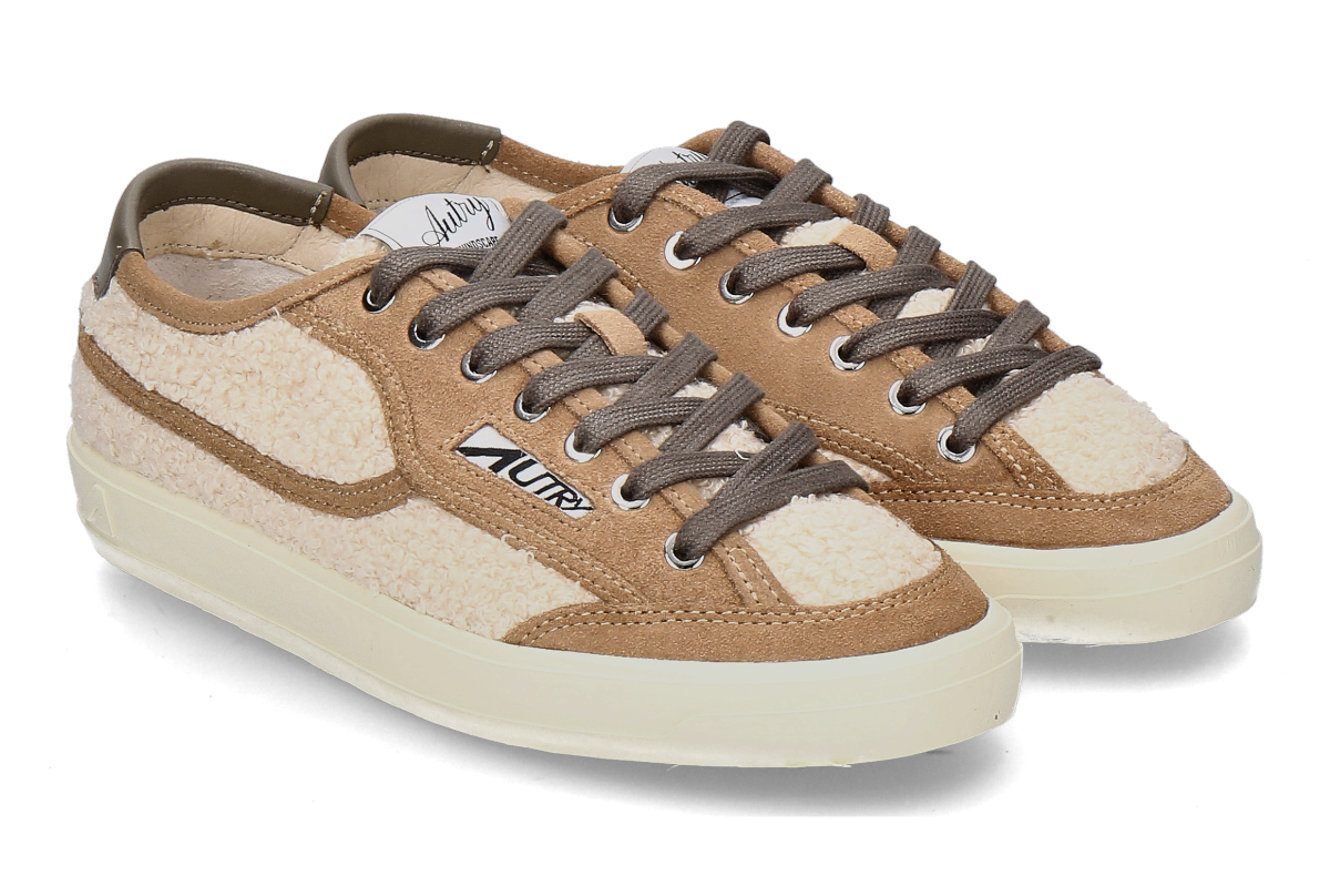 Autry women's- sneaker WINDSCAPE LOW TEDDY JE01- natural/ cigar