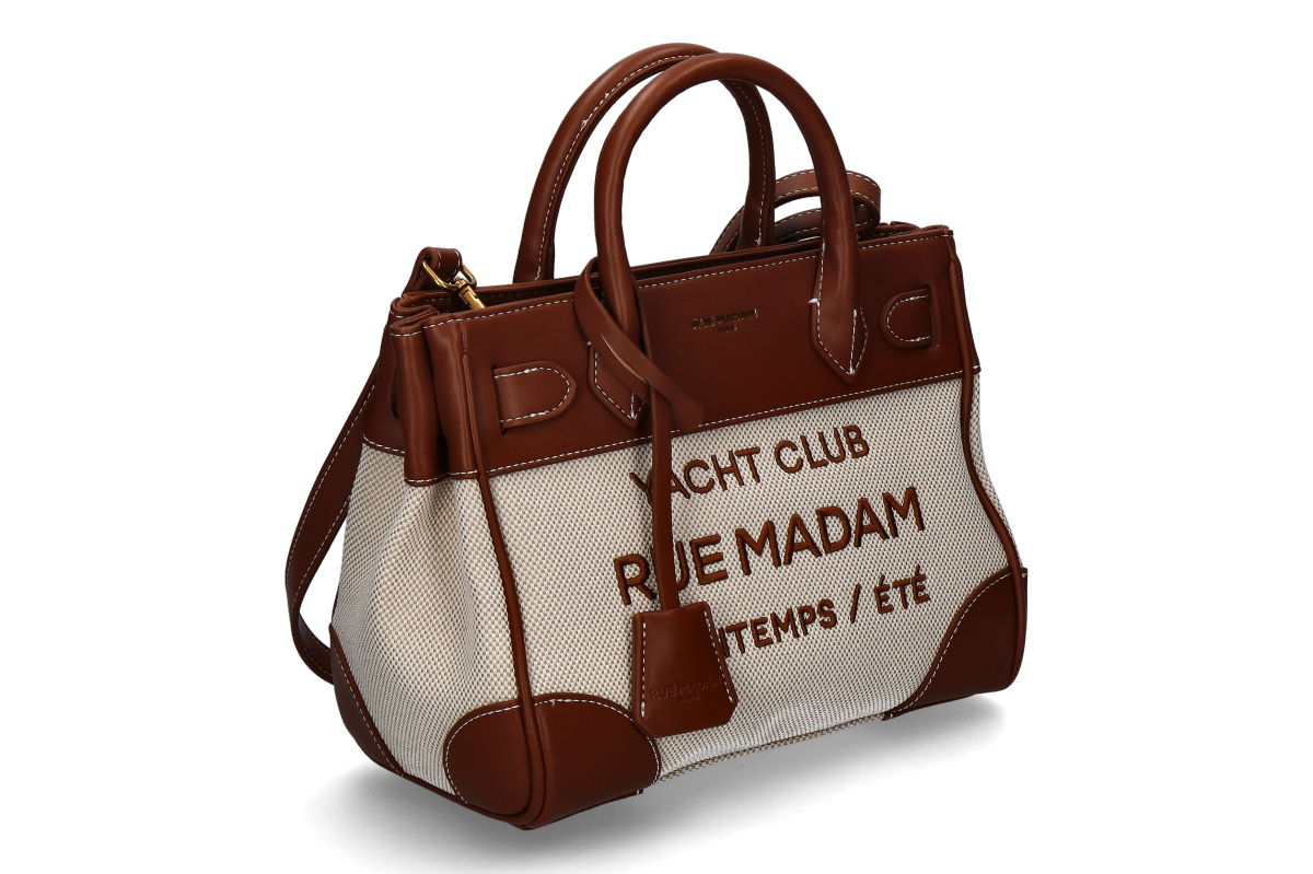 Rue Madam Handbag RIVIERA- canvas brown