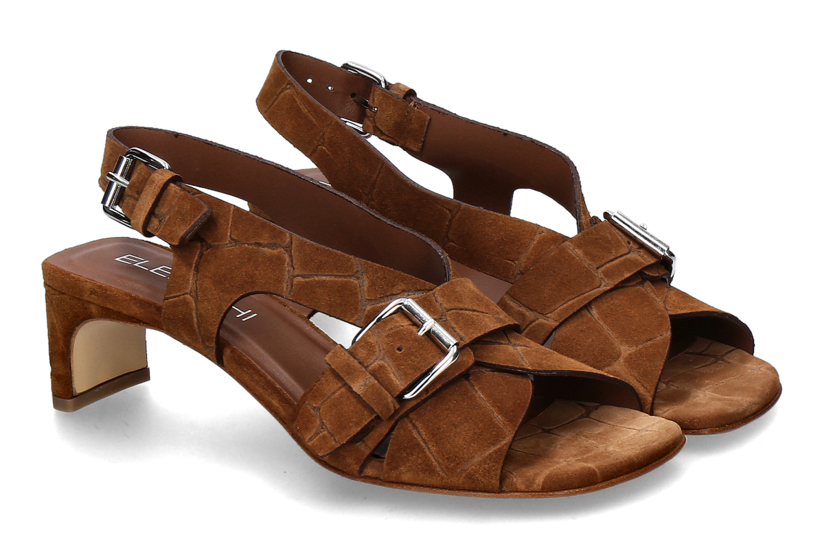 Elena Iachi Sandal IORIS FATHIMA- tan/ dark brown