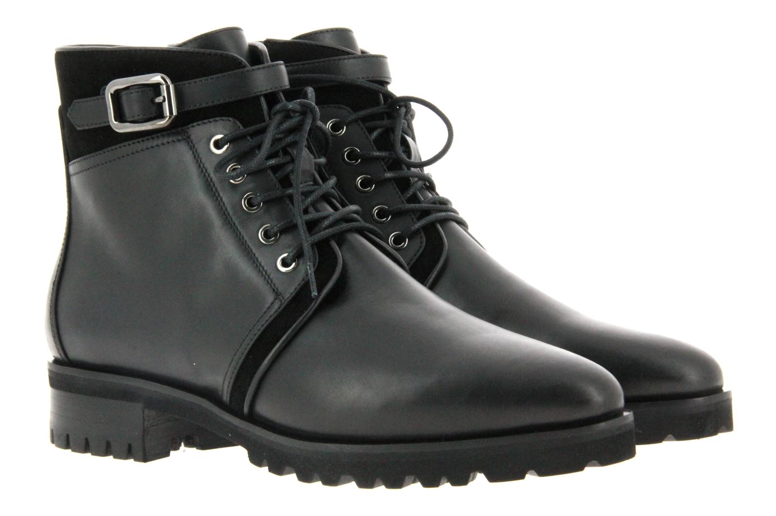 ScarpaRossa ankle boots AGNELLATO NERO CAMOSCIO NERO